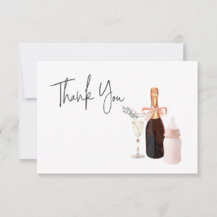 Tarjeta De Agradecimiento Sip y ver el Personalizable Baby Shower Gracias