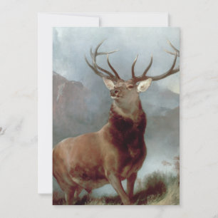 Tarjeta De Agradecimiento Sir Edwin Landseer Monarca del Glen, 1851