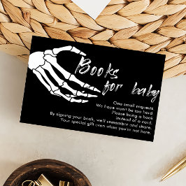 Tarjeta De Agradecimiento Skeleton Halloween Book For Baby Enclosure Card