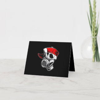 Tarjeta De Agradecimiento Skul Mask Béisbol Cap Graffie Boy asombroso