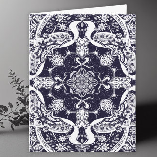 Tarjeta De Agradecimiento Skunks Mandala Art Blank