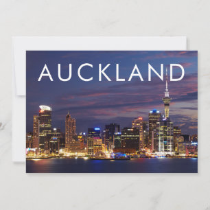 Tarjeta De Agradecimiento Skyline de Auckland