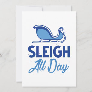 Tarjeta De Agradecimiento Sleigh All Day