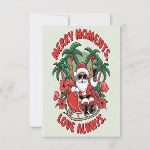 Tarjeta De Agradecimiento Sleigh Selfie