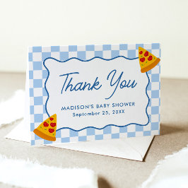 Tarjeta De Agradecimiento Slice Slice Baby Pizza Baby Shower