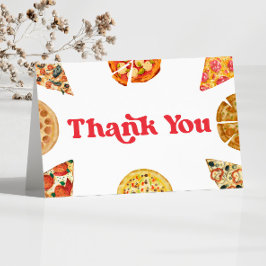 Tarjeta De Agradecimiento Slice Slice Baby Pizza Baby Shower