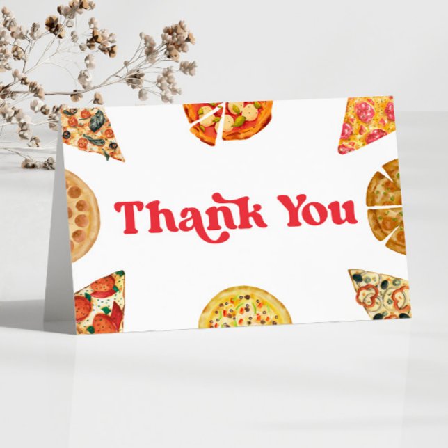 Tarjeta De Agradecimiento Slice Slice Baby Pizza Baby Shower (Subido por el creador)