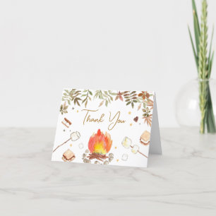 Tarjeta De Agradecimiento S'more Campfire Baby Shower