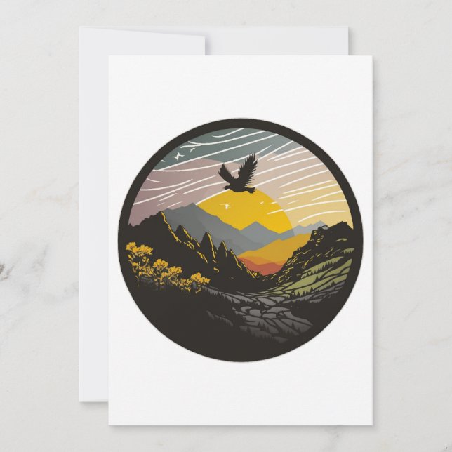 Tarjeta De Agradecimiento Snowdonia (Anverso)
