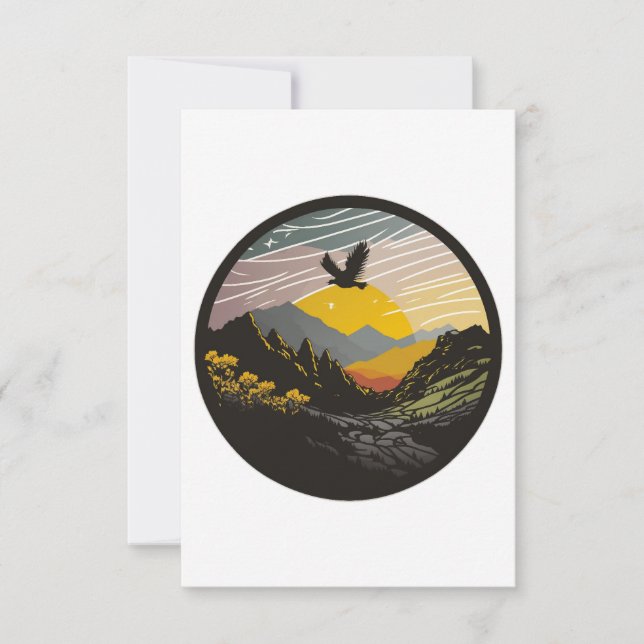 Tarjeta De Agradecimiento Snowdonia (Anverso)