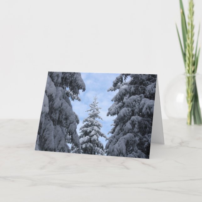 Tarjeta De Agradecimiento SnowyPines (Anverso)