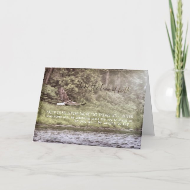 Tarjeta De Agradecimiento SOARING Greeting Card (Anverso)