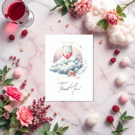 Tarjeta De Agradecimiento Sobre la ducha nupcial de novias