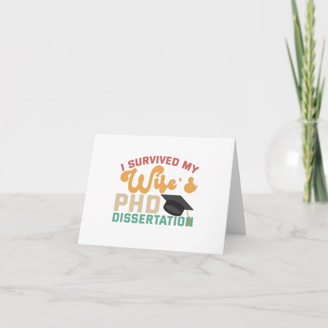 Tarjeta De Agradecimiento Sobreviví a una pareja divertida de mi esposa que  (Anverso)