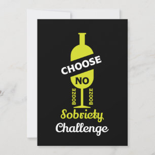 Tarjeta De Agradecimiento Sobriedad del alcohol Ayuda Teetotal Libre de Alco