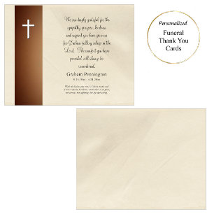Tarjeta De Agradecimiento Sofisticado monumento ortodoxo minimalista