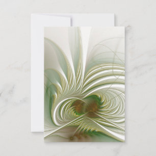 Tarjeta De Agradecimiento Soft and tenderness fractal fantasy flower