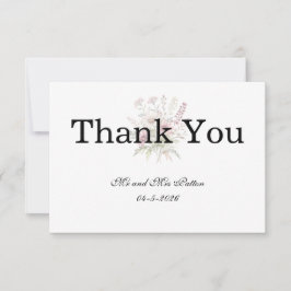 Tarjeta De Agradecimiento Soft Blooms Spring Floral Thank You card