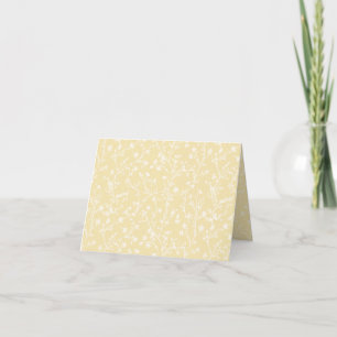 Tarjeta De Agradecimiento Soft Meadow Neutral - Crema de mantequilla