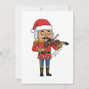 Tarjeta De Agradecimiento Soldado de juguete Cascanueces Violín Clásico Dive