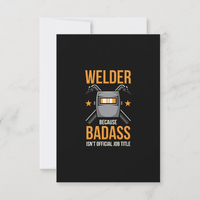 Tarjeta De Agradecimiento Soldado porque Badass no es un cargo oficial (Anverso)