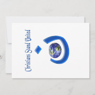 Tarjeta De Agradecimiento Solidaridad cristiana