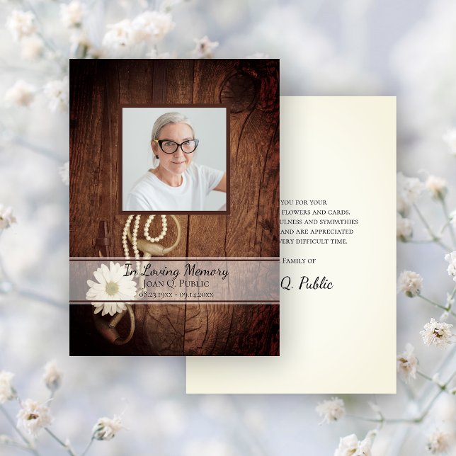 Tarjeta De Agradecimiento Solidaridad en memoria del funeral del funeral de  (Subido por el creador)