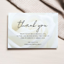 Tarjeta De Agradecimiento Solidaridad Gracias A Floral Rosa Bereavement