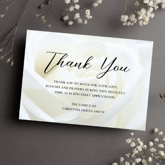 Tarjeta De Agradecimiento Solidaridad Gracias A La Berveza Funeral Floral