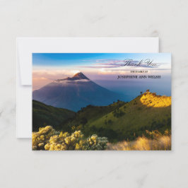 Tarjeta De Agradecimiento Solidaridad Gracias Memorial Mountain Photography