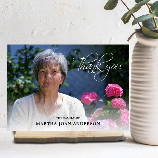 Tarjeta De Agradecimiento Solidaridad GRACIAS Servicio Funeral | añadir FOTO (Subido por el creador)