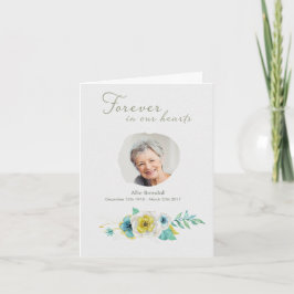 Tarjeta De Agradecimiento Solidaridad Watercolor Flor Wreath Foto Gracias