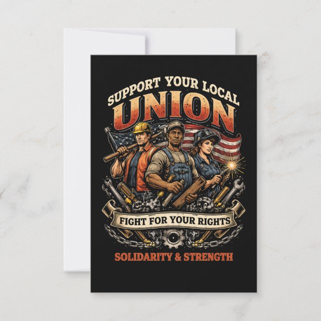 Tarjeta De Agradecimiento Solidaridad y Fuerza (Anverso)