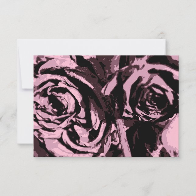 Tarjeta De Agradecimiento Solo algunos Rosas (Anverso)