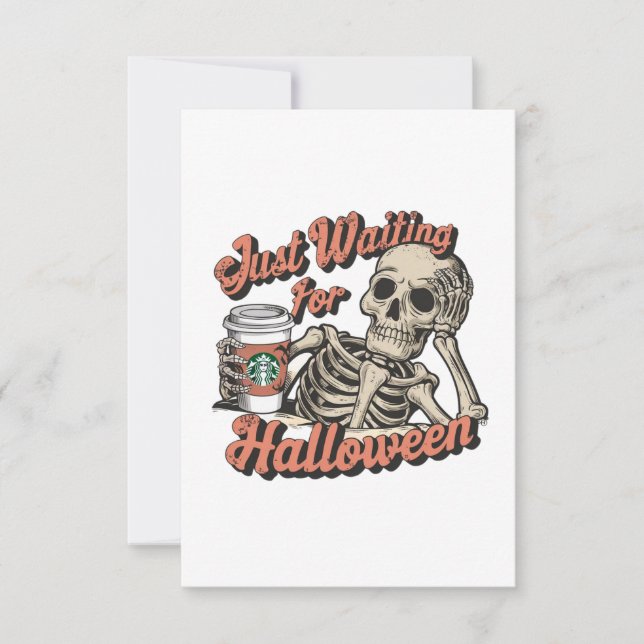 TARJETA DE AGRADECIMIENTO SOLO ESPERANDO A HALLOWEEN (Anverso)