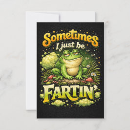 Tarjeta De Agradecimiento Sólo Estoy Empeñándome En Fartar