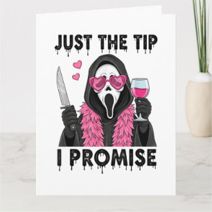 Tarjeta De Agradecimiento Sólo La Punta Lo Prometo Divertido Terror