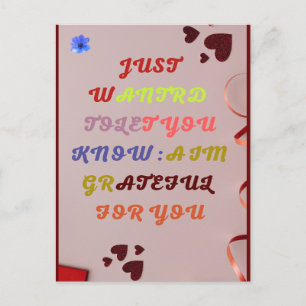 Tarjeta de agradecimiento solo porque de SMILE HAF