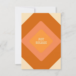 Tarjeta De Agradecimiento Sólo porque Notecnards