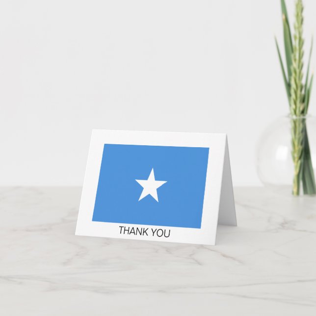 Tarjeta De Agradecimiento Somalia Flag (Anverso)