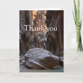 Tarjeta De Agradecimiento Sombra y luz en las estrechas, gracias