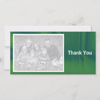 Tarjeta De Agradecimiento Sombreado verde