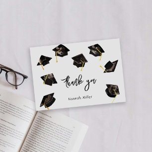 Tarjeta De Agradecimiento Sombreros Felices Fiesta de Graduación