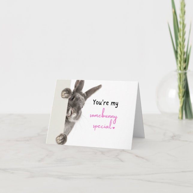 Tarjeta De Agradecimiento Somebunny Special (Anverso)