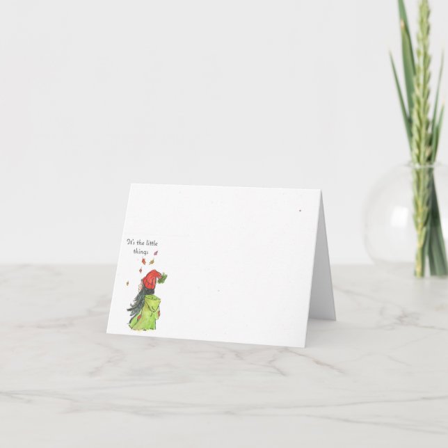 Tarjeta De Agradecimiento Son las pequeñas cosas (Anverso)