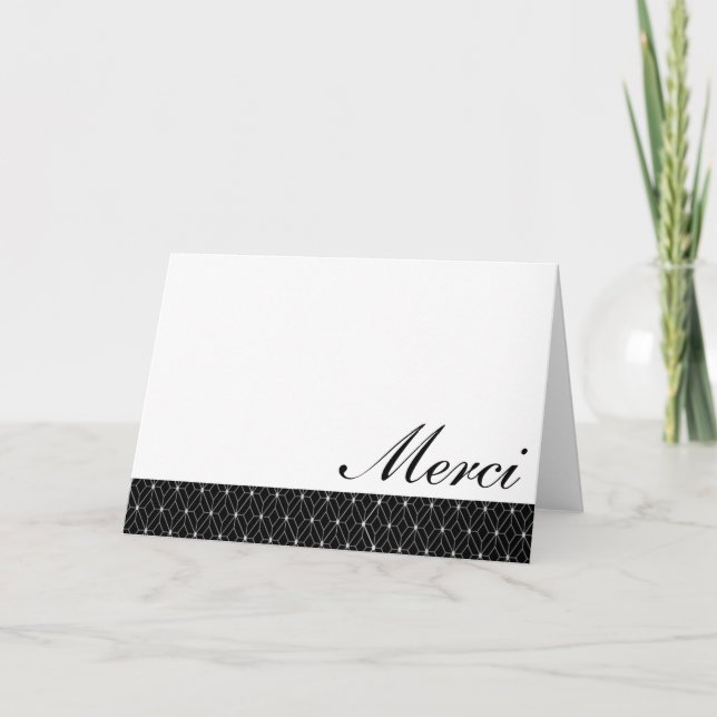 Tarjeta De Agradecimiento Sophisticate Thank You (Anverso)