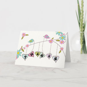 Tarjeta De Agradecimiento Sorority House Mom Gracias de Group Birds
