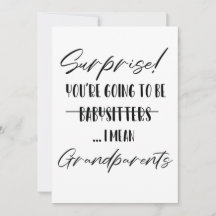 Sorpresa, serás abuelos