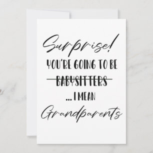 Tarjeta De Agradecimiento Sorpresa, serás abuelos