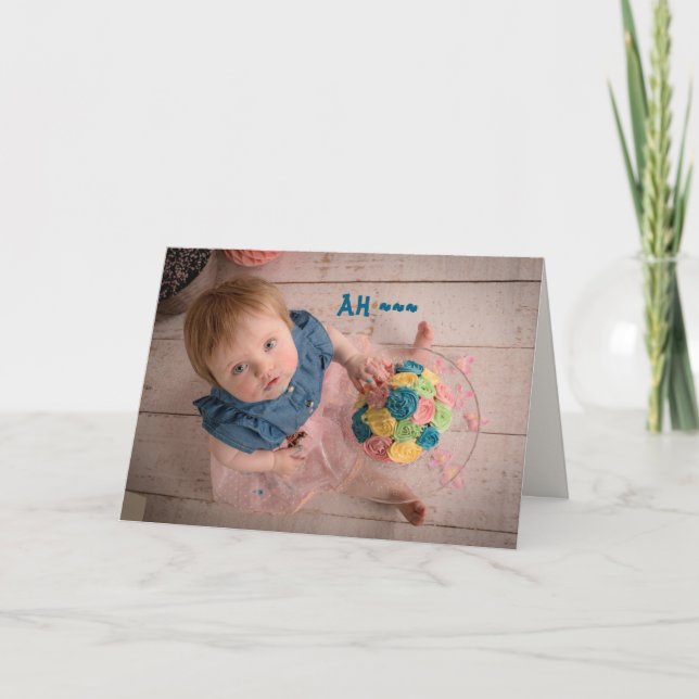 TARJETA DE AGRADECIMIENTO SORRY, I TASTED BIRTHDAY CARD (Anverso)